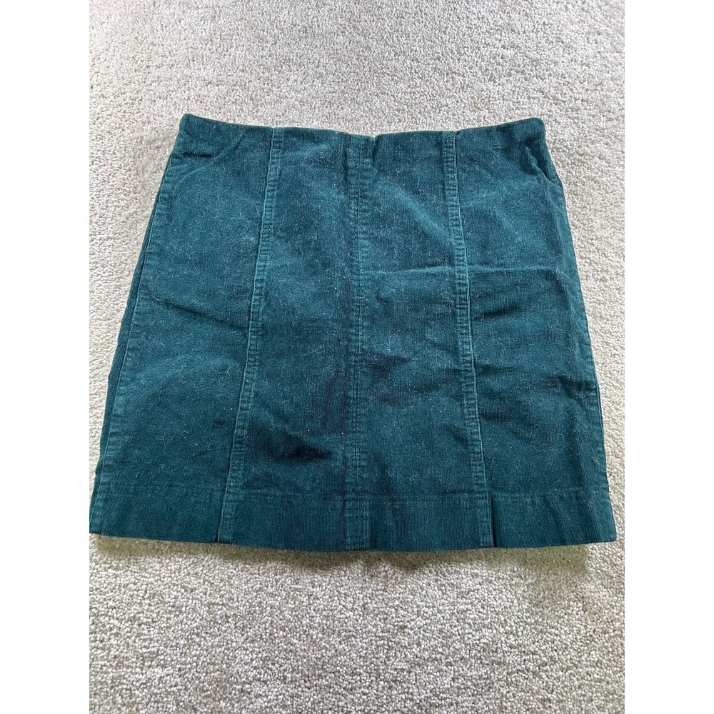 Jolt Women's Skirt Green Size 5 Corduroy Mini Pencil
